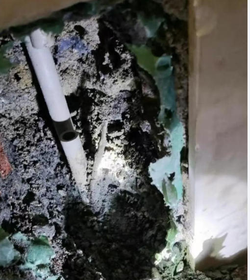 漏水检测现场图：消防管道探漏